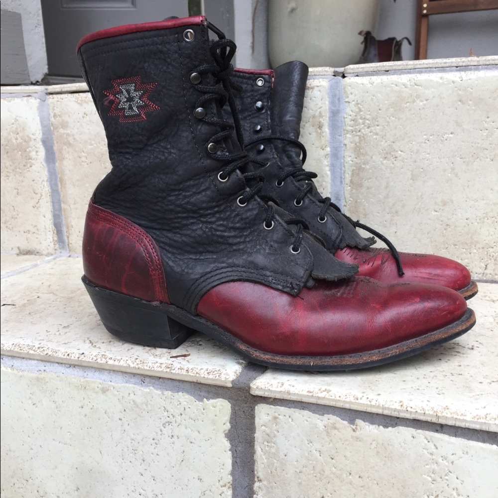 Vintage lace up boot